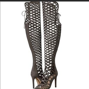 Vince Camuto over the knee lace boots (size 8.5)